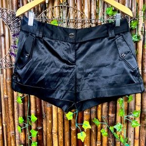 Satin dress shorts